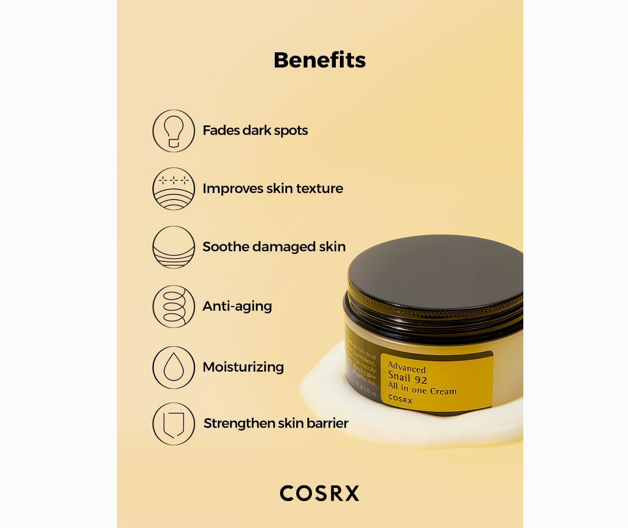 COSRX Advanced Snail 92 All in One Cream 100ml