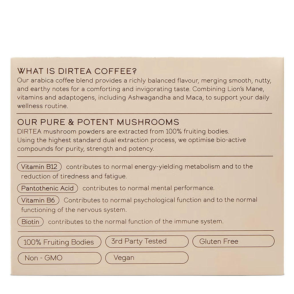 DIRTEA Coffee with Lion’s Mane Sachets