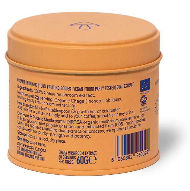 DIRTEA Chaga Mushroom Powder – Defence, Skin & Energy