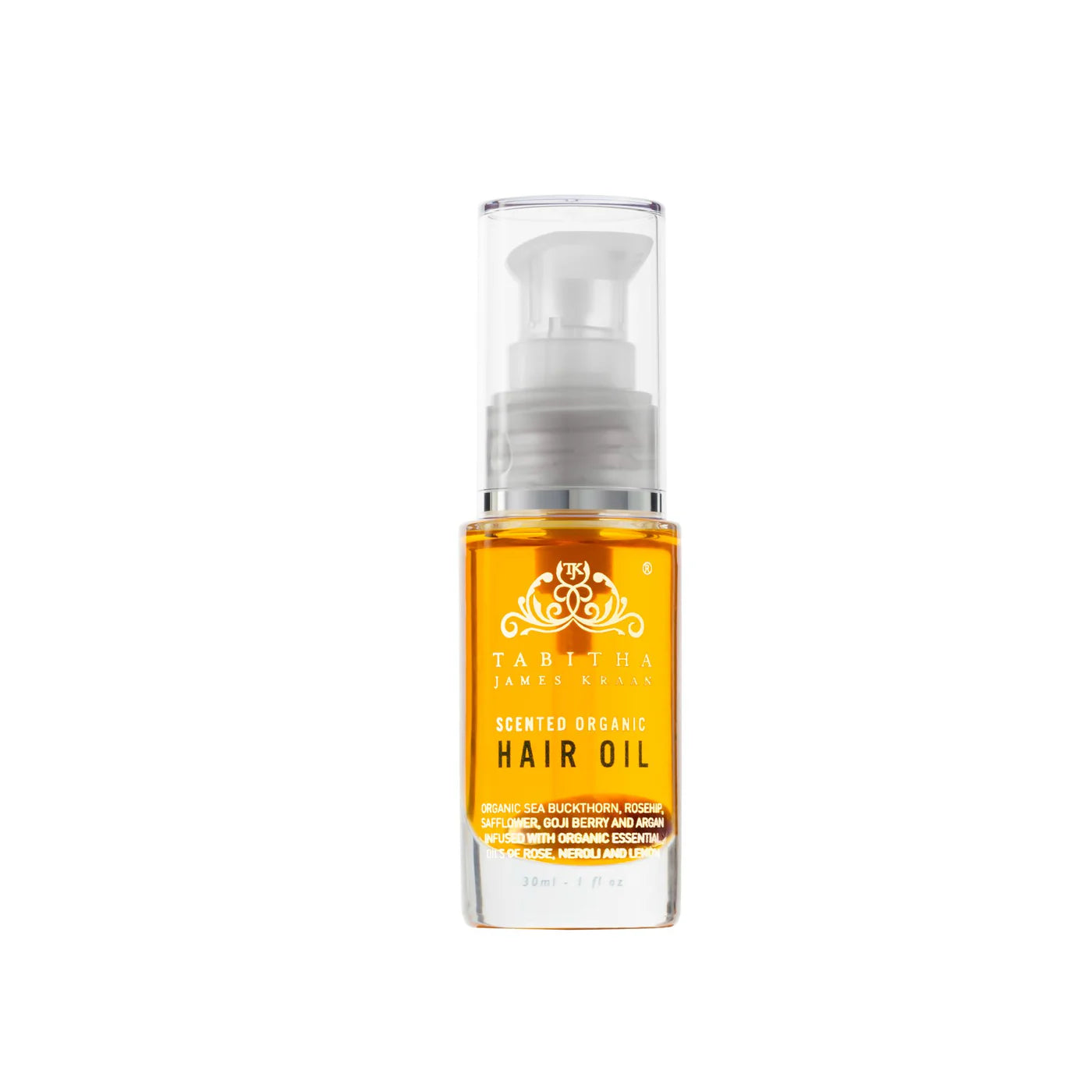 Tabitha James Kraan Organic Hair Oil, Amber Rose, 30ml