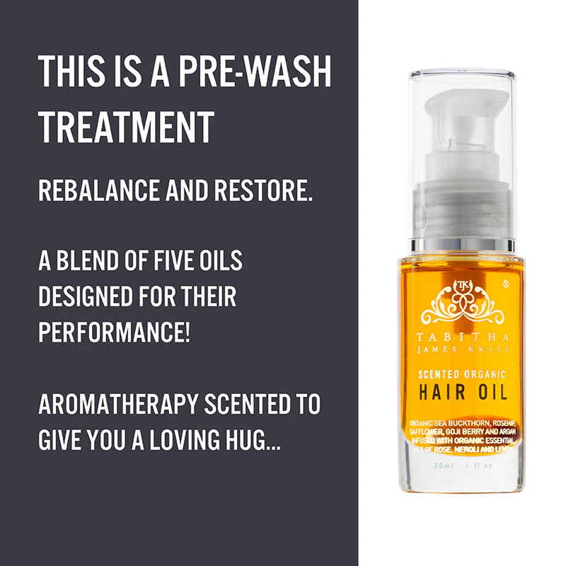Tabitha James Kraan Organic Hair Oil, Amber Rose, 30ml