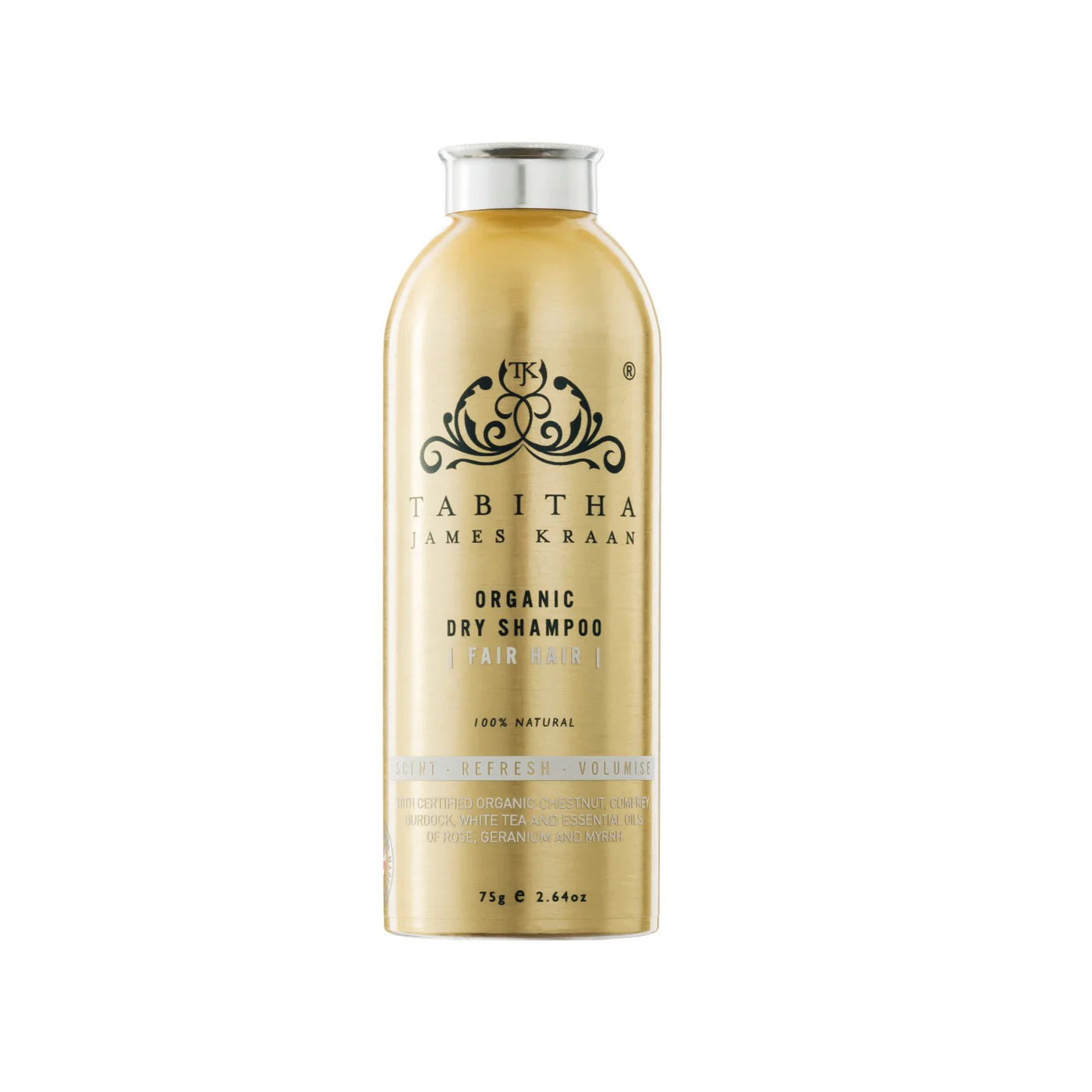 Tabitha James Kraan Dry Shampoo Shaker for Fair Hair, 75g