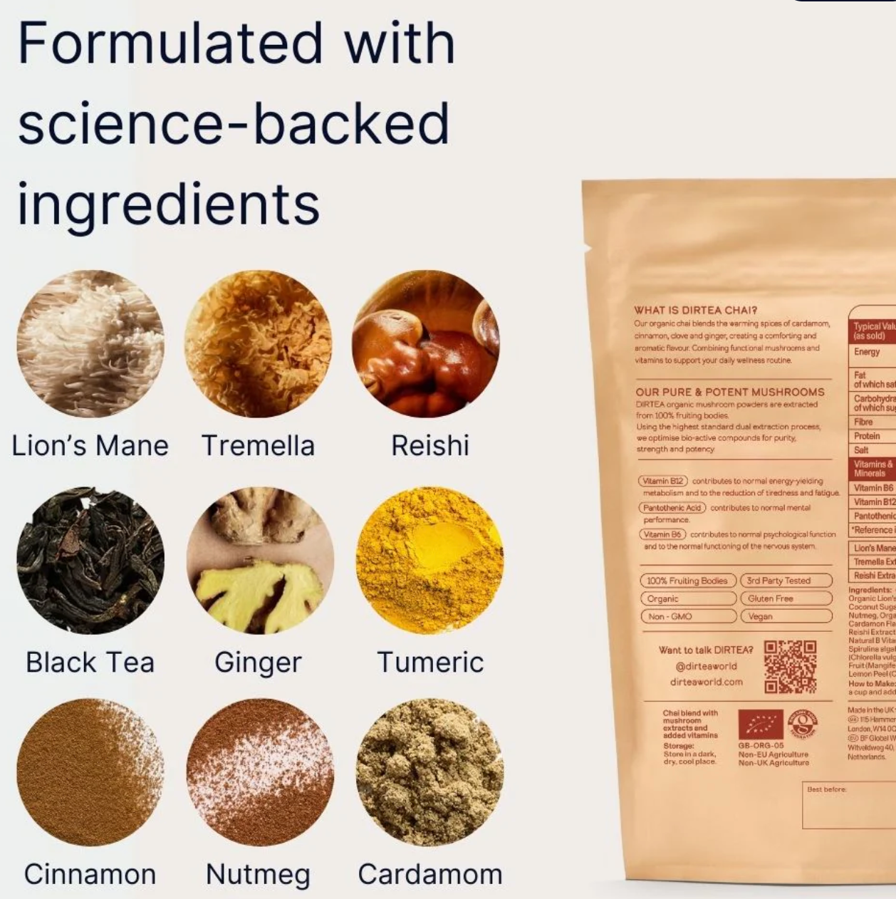 DIRTEA Chai - Energy, Focus, Calm