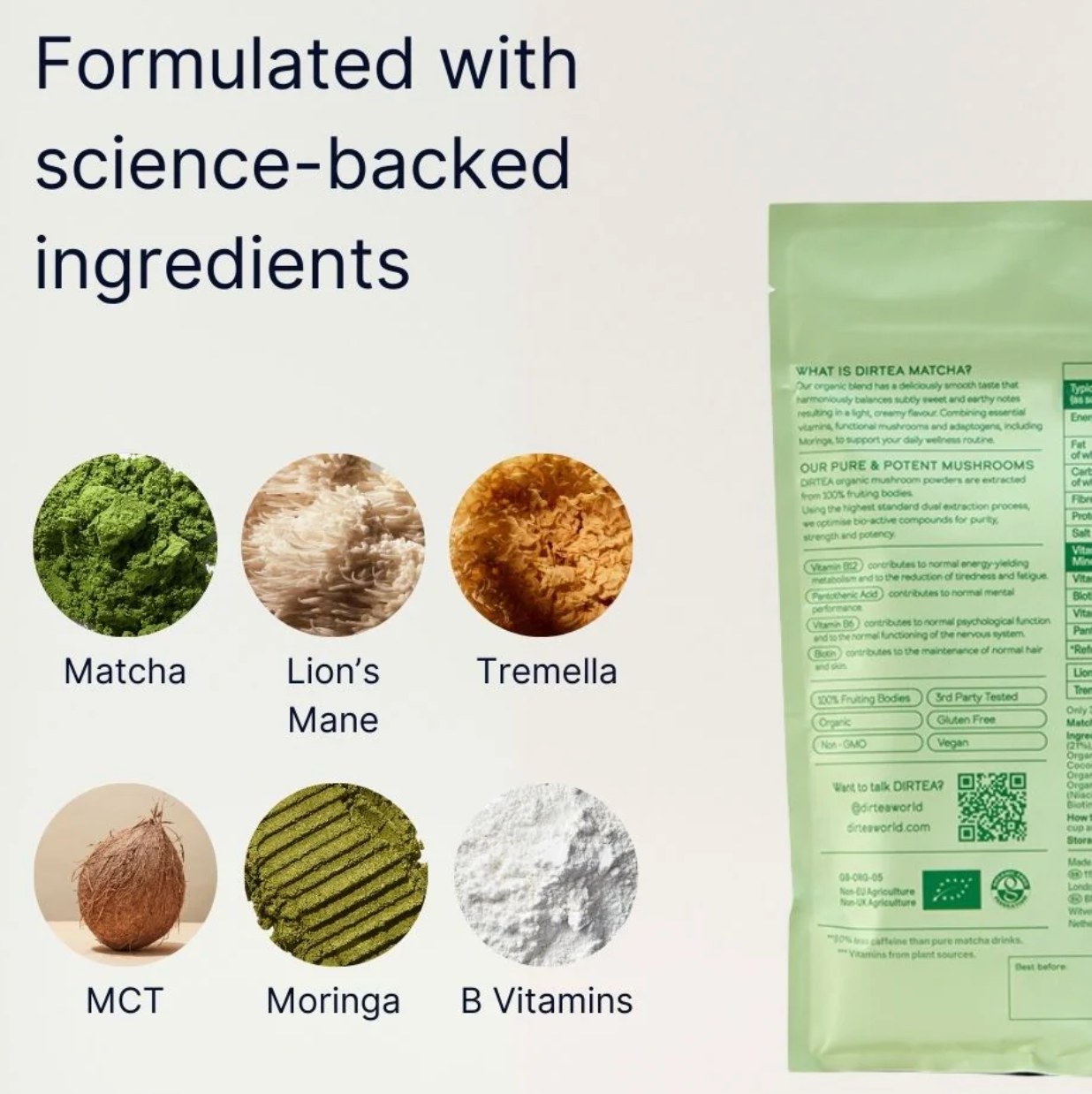 DIRTEA Matcha Mushroom Superblend