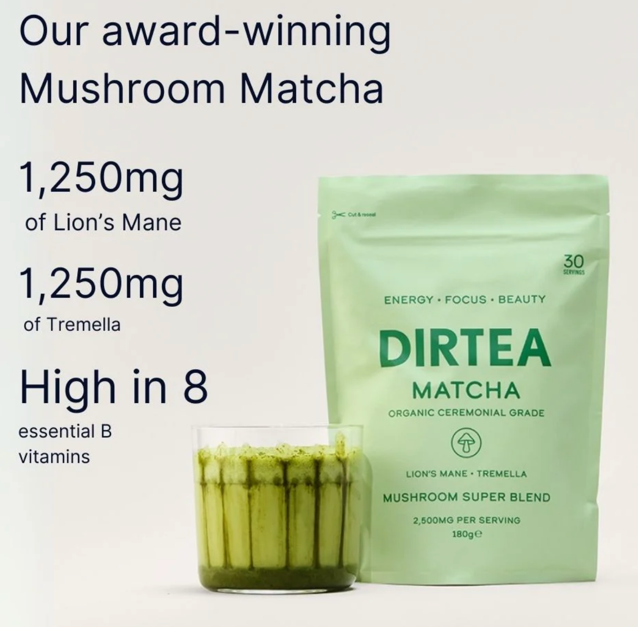 DIRTEA Matcha Mushroom Superblend