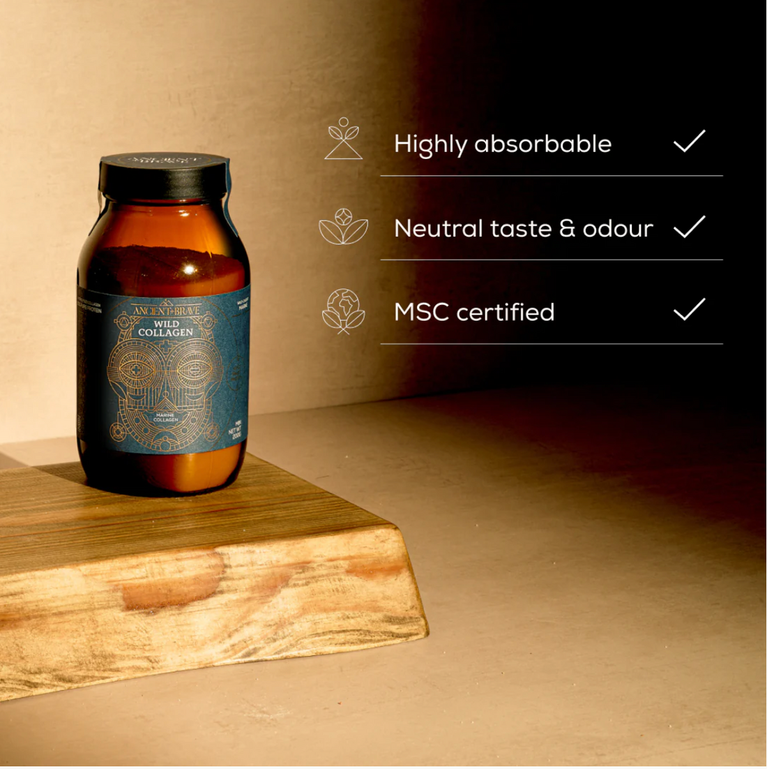 Ancient + Brave Wild Collagen, 200g Jar