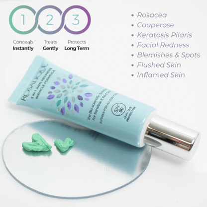 Rosalique 3 in 1 Anti-Redness Miracle Formula SPF50