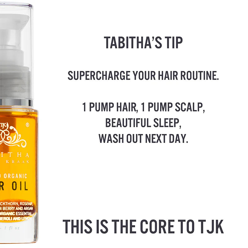 Tabitha James Kraan Organic Hair Oil, Amber Rose, 30ml