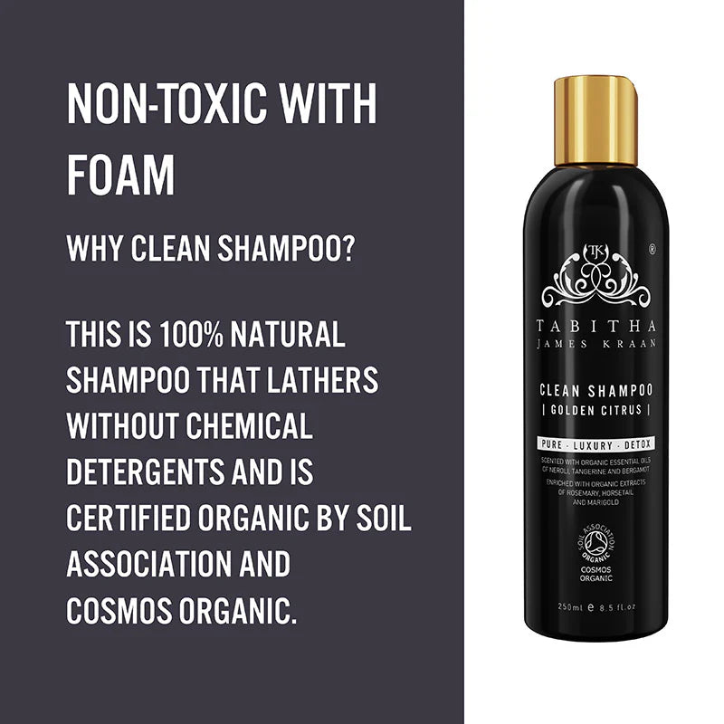 Tabitha James Kraan Clean Shampoo, Golden Citrus, 250ml