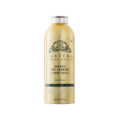 Tabitha James Kraan Dry Shampoo Shaker for Dark Hair, 75g