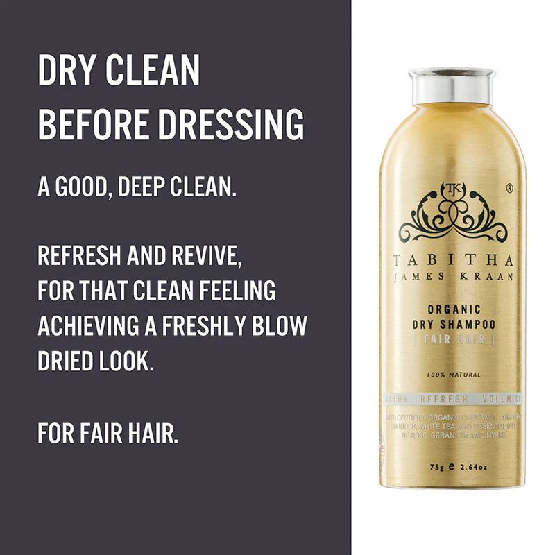 Tabitha James Kraan Dry Shampoo Shaker for Fair Hair, 75g