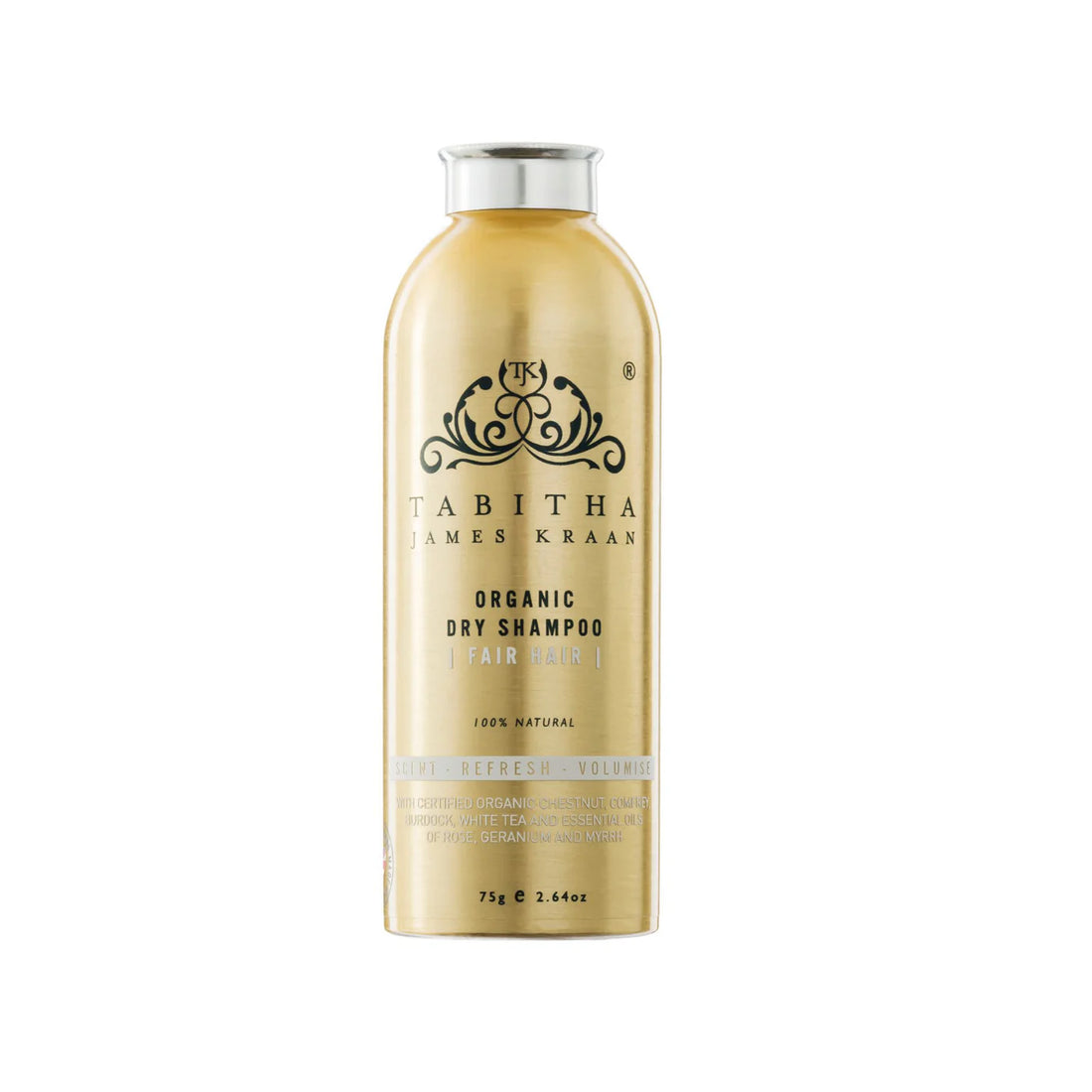 Tabitha James Kraan Dry Shampoo Shaker for Fair Hair, 75g