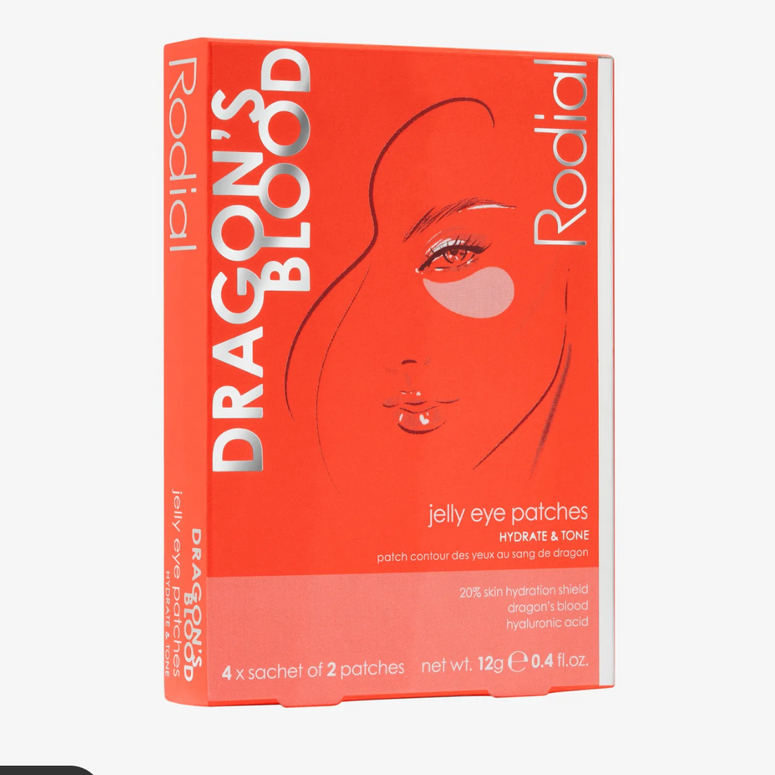Rodial Dragon’s Blood Jelly Eye Patches - 4x sachets of 2 patches