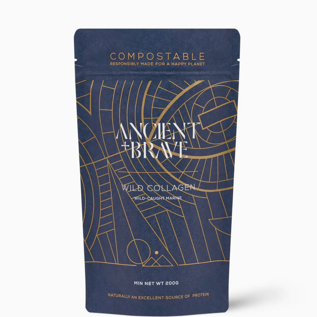 Ancient + Brave Wild Collagen Compostable Pouch