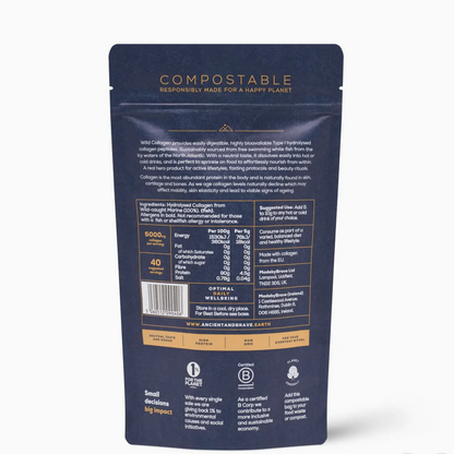 Ancient + Brave Wild Collagen Compostable Pouch